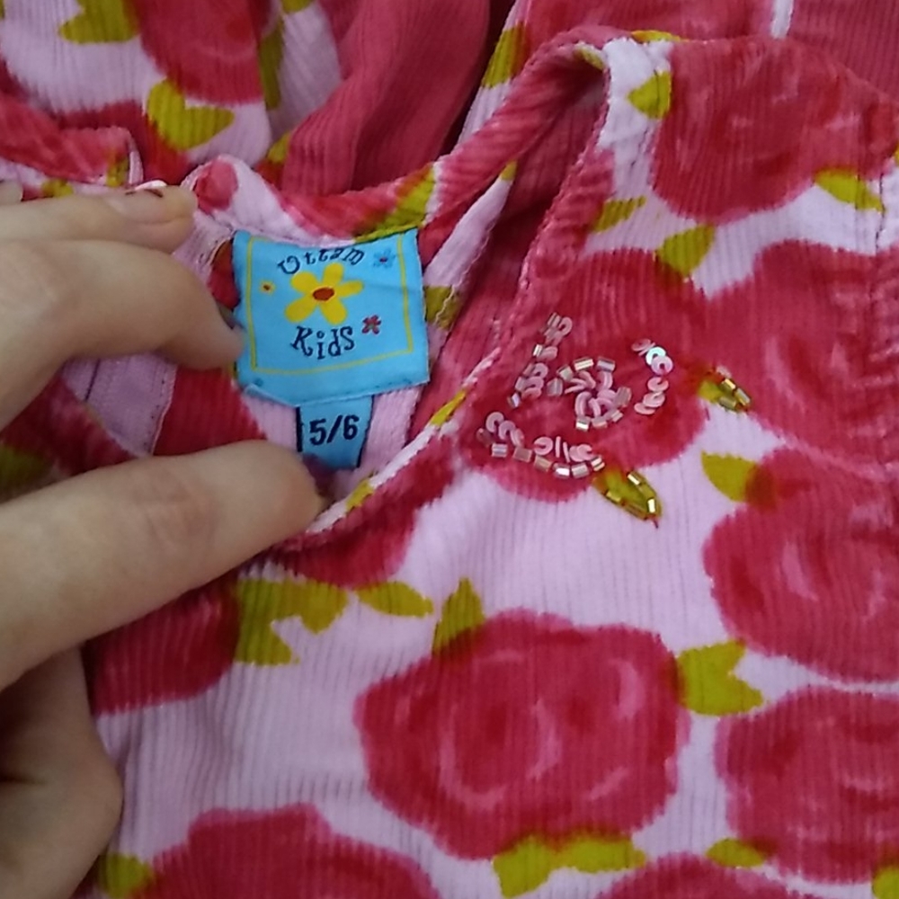 Corderoy Rose Dress - Picture 3 of 4